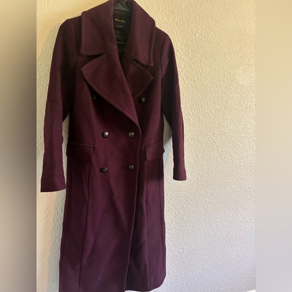 Massimo Dutti plum colored coat - Picture 1 of 8
